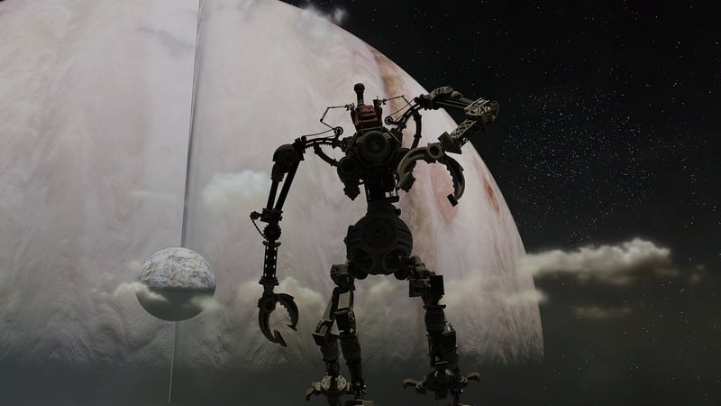 Alien Robot Android UFO