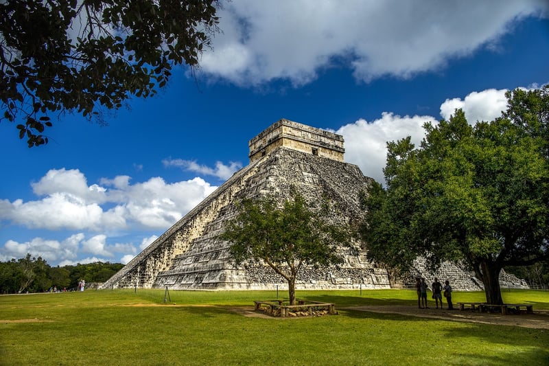 Mayan Pyramid Ruins